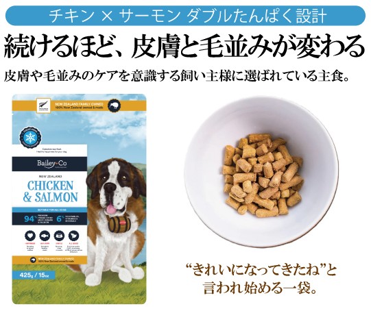 Bailey+Co フリーズドライ コンプリート チキン＆サーモン  45g