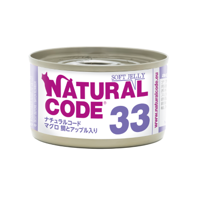 NATURAL CODE　NC33 マグロ-鯛とアップル入りソフトジェリータイプ 85g