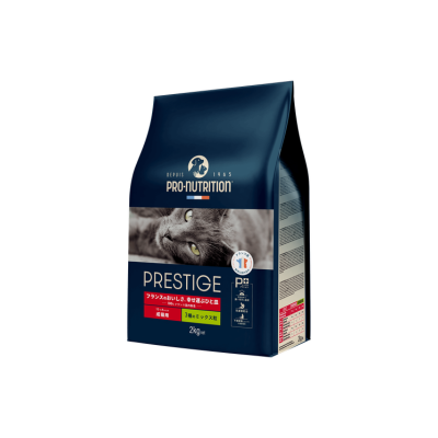 プレスティージ 猫用 アダルト 3種のミックス粒 2kg