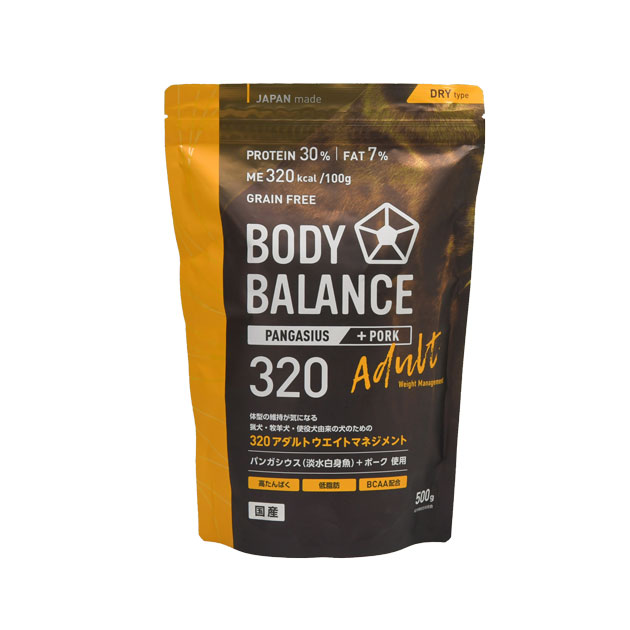ボディバランス 320 アダルト ウエイトマネジメント（成犬用）500g