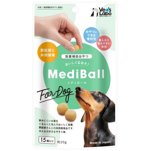 Vet's Labo　メディボール犬用ササミ味　15P
