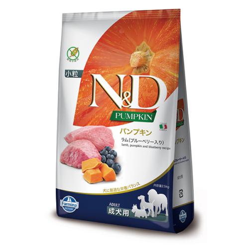 N&D パンプキン ラム(ブルーベリー入り)成犬用 800g
