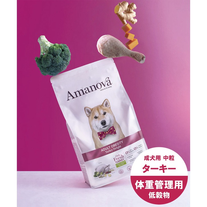 AMANOVA アダルト オウビースィティ ターキー ディライト 10kg