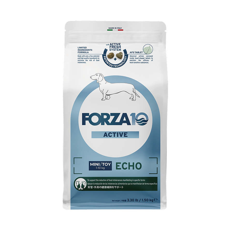 FORZA10 ECHO Active エコー アクティブ 小粒1.5kg  【耳管 ・外耳 の健康維持】