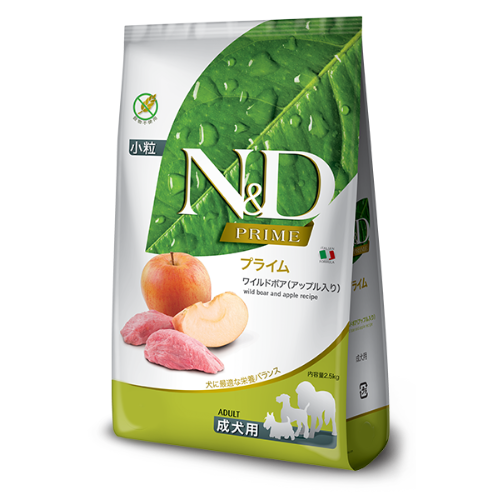N&D プライム ワイルドボア(アップル入り) 成犬用 2.5kg