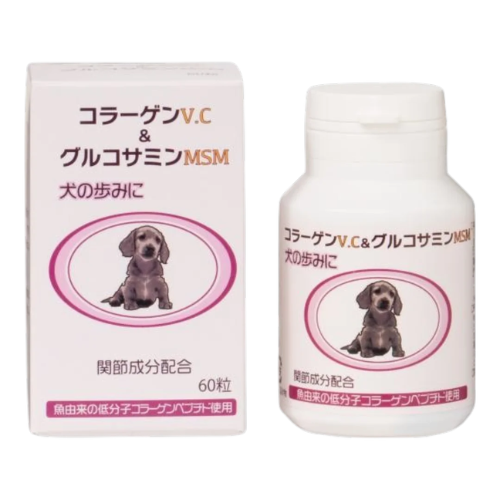 日本ビーエフ 犬の歩みにコラーゲンV.C＆グルコサミンMSM 60錠