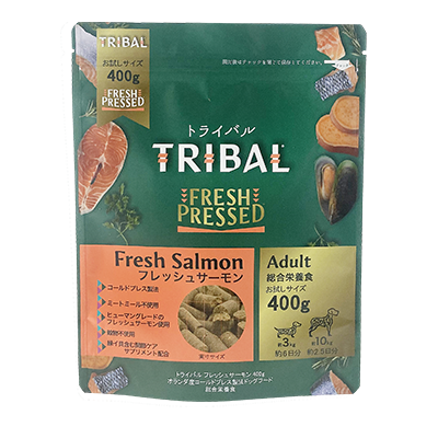 TRIBAL トライバル フレッシュ サーモン 400g　
