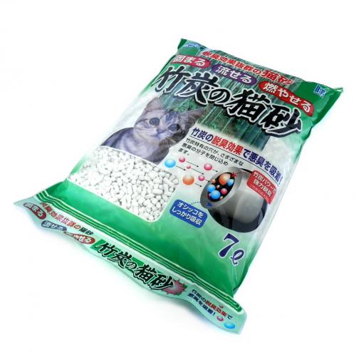 ボンビアルコン 竹炭の猫砂  7L (5袋入り)
