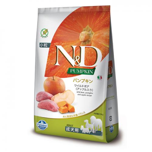 N&D パンプキン　ワイルドボア(アップル入り)成犬用 2.5kg