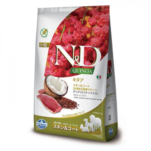 N&D キヌア スキン&コート(皮膚被毛健康サポート)ダック 成犬用 2.5kg